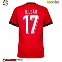 Moške Nogometnih dresov Portugalska Rafael Leao #17 Domači EP 2024 Kratki rokavi